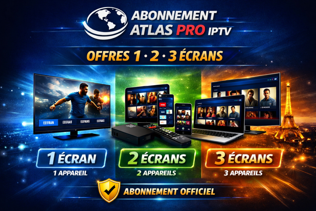Abonnement Atlas Pro quelle offre choisir pour votre usage (1, 2 ou 3 écrans)